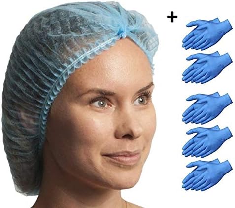 SETH-100 БР-21 инча - шапки за Еднократна употреба-вените за коса с начесом | за Микроблейдинга | Тен | кетъринг | шапки за сън | Чепчики