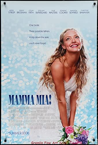 Mamma Mia! Оригинален Театрален Плакат на филм на един лист 2008 г. - Музика на Abba