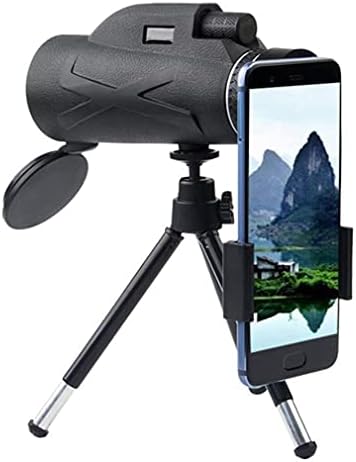 Монокуляр-телескоп MANQIAN 100x80 за възрастни с държач за смартфон iPhone, висока резолюция, Компактен, идеален за наблюдение на птици,