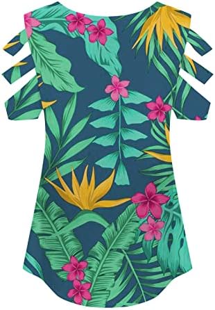 NOKMOPO / Дамски Тениски с графичен Дизайн, Модни Дамски Ежедневни Тениска С Дълги ръкави и V-Образно деколте с цип и принтом Рози