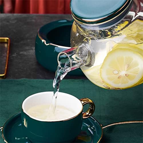 DHDM Керамични Чаена чаша с цветя и плодове, Набор за приготвяне на плодов чай, Домакински комплект за приготвяне на цветя, Комплект