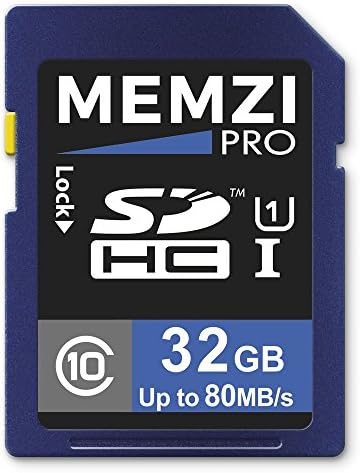 Карта памет MEMZI PRO 32GB Class 10 80 MB/SDHC карта за цифров фотоапарат Canon PowerShot SX730 HS, SX720 HS, SX710 HS, SX700 HS, SX620
