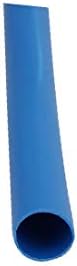 Свиване тръба X-DREE Вътрешен диаметър 3 мм, синя Метална Сонда, Кабел ръкав с дължина 10 метра (Tubo termocontraible вътрешен кабел