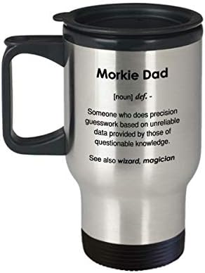 Смешно Morkie определяне на татко кафеена чаша - 14 унция чаша
