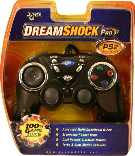 Контролер PlayStation 2 Dreamshock Pro Черен