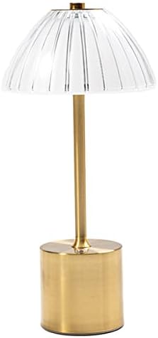 Акумулаторна лампа HEQET Акумулаторна лампа Gold 12 , работещи На батерии 1800 mah, Преносима светодиодна лампа с 3-Цветен Плавно Затъмняване,