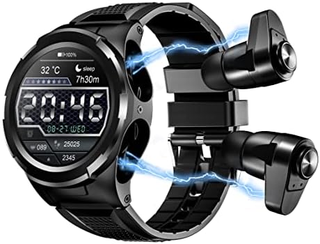 Смарт часовници Sudroid със слушалки, Смарт часовник 2 в 1 с Bluetooth за Android, iPhone, Часовници тракер за фитнес, Часовници-тракерът