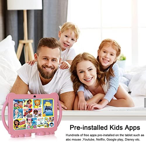 Детски таблет NORTH BISON, 7-инчов таблет на Андроид 11.0 за деца, Детски таблет с капацитет 3 GB 32 GB Bluetooth, WiFi, XOXO, Родителски
