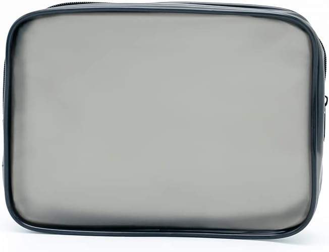 Малка Прозрачна Косметичка за грим, Размер на 6,6 х 2,3 x 4,7, Подкрепена от TSA, Чанта за тоалетни принадлежности, Прозрачни Пътни чанти