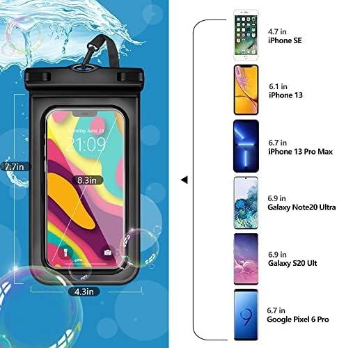 4 бр. Универсален Водоустойчив калъф за телефон, Суха чанта за мобилен телефон IPX8 Подводен Водоустойчив калъф е Съвместим с iPhone