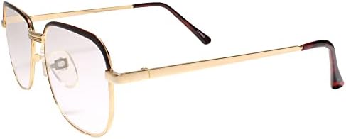 Очила за четене в Квадратни Златна Рамка Classic Vintage 80s 90s Reader 1.50