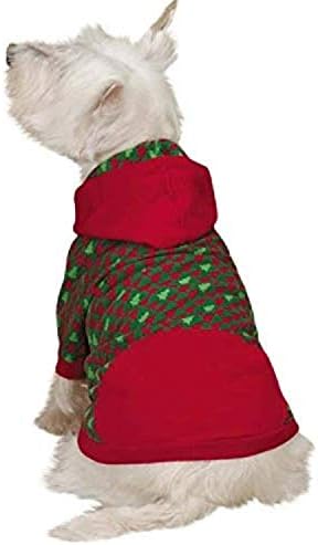 Пуловер за домашни любимци от колекцията East Side в Празничната Кучешка клетка, X-Малък, Червен