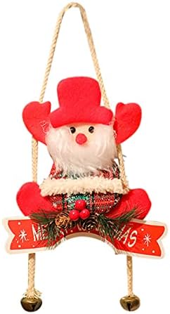 Жива Венец Коледни Украси Коледно Дърво, Дървена Табела Старецът Снежен човек Елен Плат Камина Прозорец Висулка Кристален Конци Мъниста