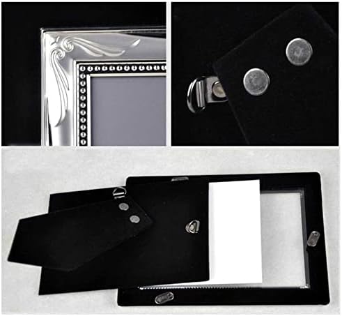 Рамка за снимки Класическа Модерна Метална рамка за снимка Рамки за снимки Дисплей за Декорация на дома Фоторамка за снимки (Цвят: сребро;