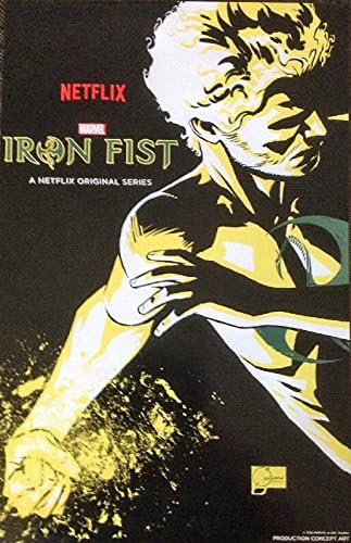 IRON FIST MARVEL - Оригинален Рекламен телевизионен плакат 13 x20 NYCC от Джо Кесада