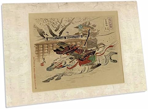 Триизмерно изображение на Японски воини на Коне, Боядисване - Настолни подложки (dpd-255497-1)
