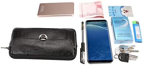 Чанта-кобур за носене на ръка, мъжки портфейл, Кожена поясная чанта за мобилен телефон, съвместима с iPhone 11 Pro Max, XS Max, 8 Plus,