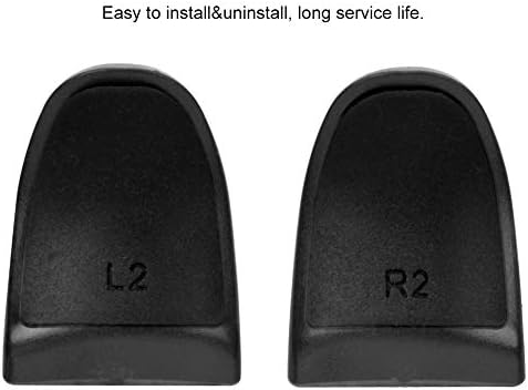 Пълнители контролер L2 R2, Дълъг експлоатационен живот Удължител за мека сензорна ръкохватка, Удлиняющий Джойстик, Нескользящий за контролер (черен)