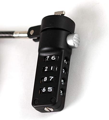 Регулируема скоба Navitech Сигурност Против Кражба със Стоманена Кодово Кабелна ключалка е Съвместима с ASUS ZenPad Z8s 7,9