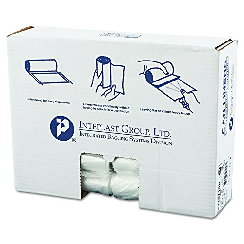 Втулки за търговски кутии Inteplast Group с редуващи се с висока плътност, 30 литра, 10 микрона, 30 х 37, Прозрачно, 25 пакета в един