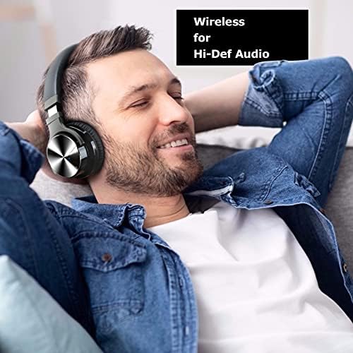 Слушалки Tapvos E7 Pro с активно шумопотискане, режийни Bluetooth слушалки, Дълбоки баси, Вграден микрофон, удобен за кацане, 30 часа