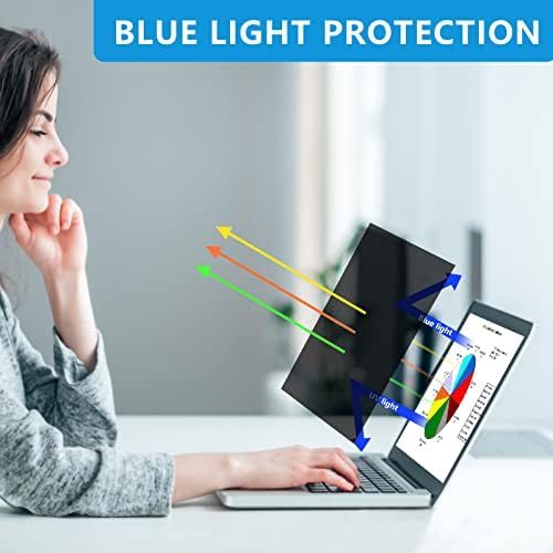 FILMEXT 15,6-Инчов Защитен екран за лаптоп със защита от синя светлина, Подвижни Экранный филтър със съотношение на страните 16: 9 За