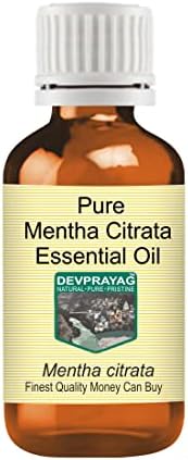 Етерично масло Devprayag Pure Mentha Citrata (Menta цитрат), Дистиллированное пара, 10 мл (0,33 грама)