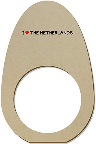 Azeeda 5 Дървени Пръстени/Притежателите за салфетки Аз обичам Холандия (NR00052642)