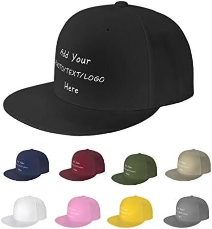 Потребителска Шапка Персонални бейзболна шапка Регулируема Шапка на шофьор на камион за мъже и Жени - Добави свой собствен дизайн, Текст