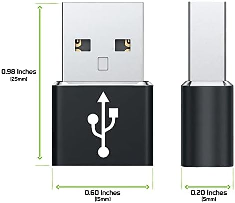 Бърз USB адаптер-C за свързване към USB-порт, който е съвместим с вашите Garmin VIRB VIRB за зарядни устройства, синхронизация, OTG-устройства,