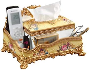 Капак кутии за салфетки ZSQHD, Декоративен Държач за Хартиени Салфетки за баня - Правоъгълен Контейнер за Салфетки от смола - за Елегантен