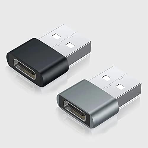 Бърз USB адаптер-C за свързване към USB-порт, който е съвместим с вашия LG V30S + ThinQ за зарядни устройства, синхронизация, OTG-устройства,