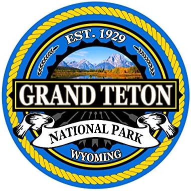 Стикер на Националния парк Гранд-Титон в 3-Инчов Лаптоп Със Стикер на Дрехи