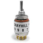 Grayhill M3786/20-043, Ключа, Отточна тръба на шарнирна връзка SPDT 2, С Плосък Връх за спойка вала 0,2 И 220 vac 28 vdc (2 броя)
