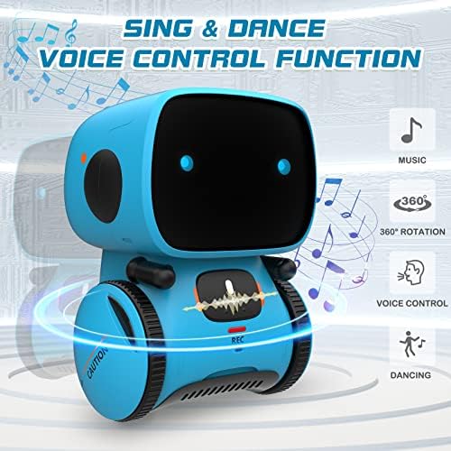 Детски Играчки-Роботи GILOBABY, Интерактивен Робот-Компаньон, Интелигентен Говорещ Робот с Докосване сензор за Гласов контрол, който